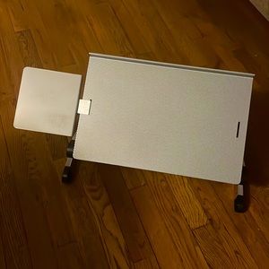 Uncaged Ergonomics Silver Adjustable Laptop Cooling Stand / Laptop Desk